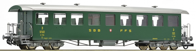 Passenger car 3rd class of Seetalbahn type C<br /><a href='images/pictures/Roco/224720.jpg' target='_blank'>Full size image</a>